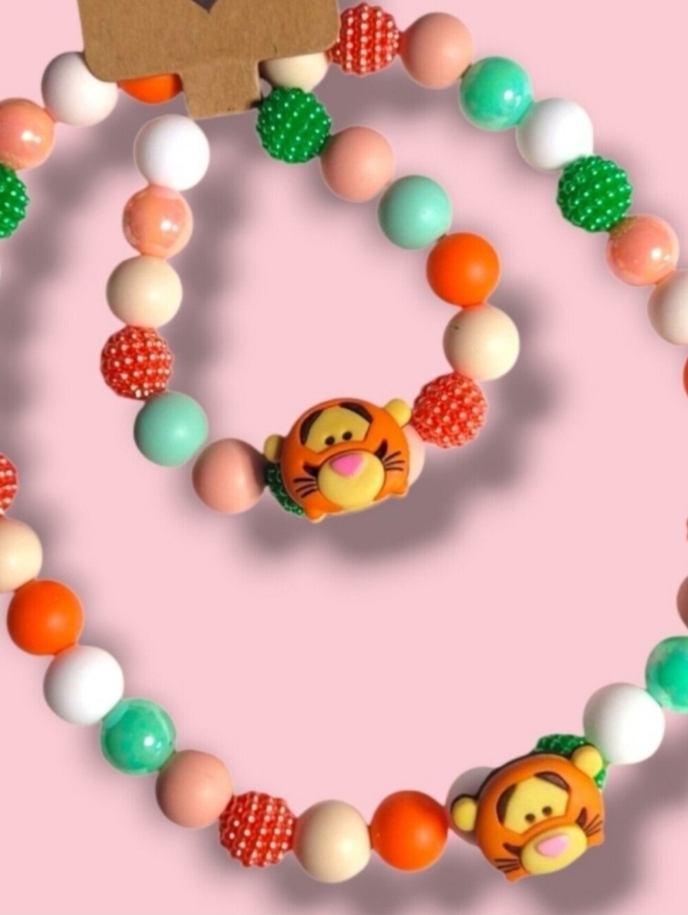 Disney's Winnie the Pooh Tigger Necklace & Bracelet Jewelry Set